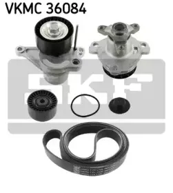 VKMC 36084 SKF Водяной насос + комплект ручейковых ремней